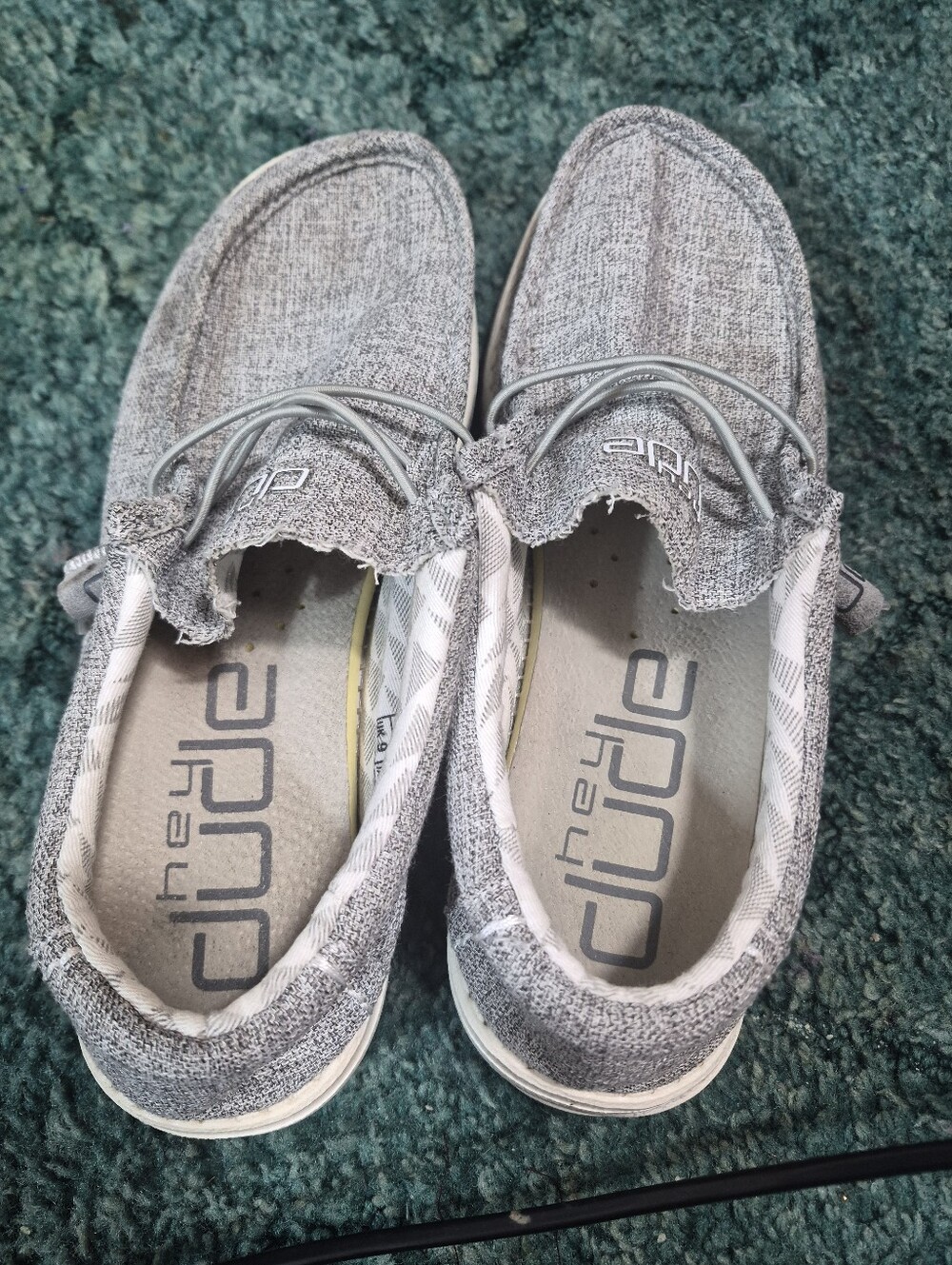 Hey Dude Men's Wally Linen Shoes Iron Size 10 - Picture 12 of 14